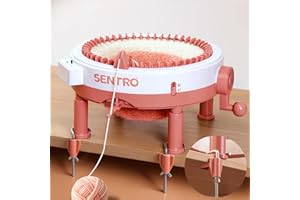 BZVV Knitting Machine for SENTRO 48 Needles Smart Knitting Crochet Machine with Row Counter for Adults and Beginners, Knitting Board Rotating Double Loom (Upgraded Version)