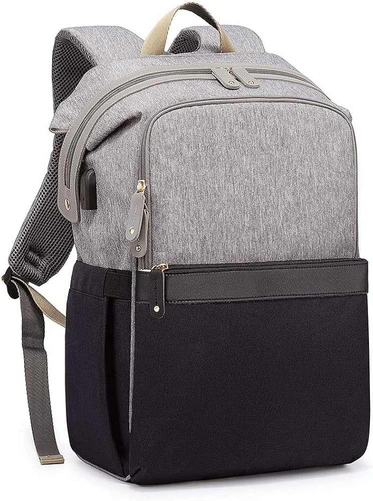 Diaper Bag Backpack, Dikaslon Stylish Back Pack with Changing Pad and