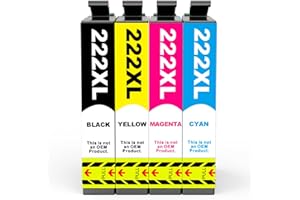 222XL Ink T222 Ink Replacement for Epson 222 Ink Cartridges Epson T222 Ink Work with Epson Workforce WF-2960 Expression XP-52