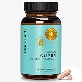 Future Kind Vegan Mood &amp; Energy Support Formula with Ashwagandha, 60ct | Natural Wellness and Balance Support, 9-Herb Adaptogen Blend with Ashwagandha,Rhodiola, Maca &amp; Amla Vegan Supplement