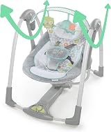 Ingenuity Swing 'n Go 5-Speed Portable Baby Swing 0-9 Months Hugs & Hoots view 4