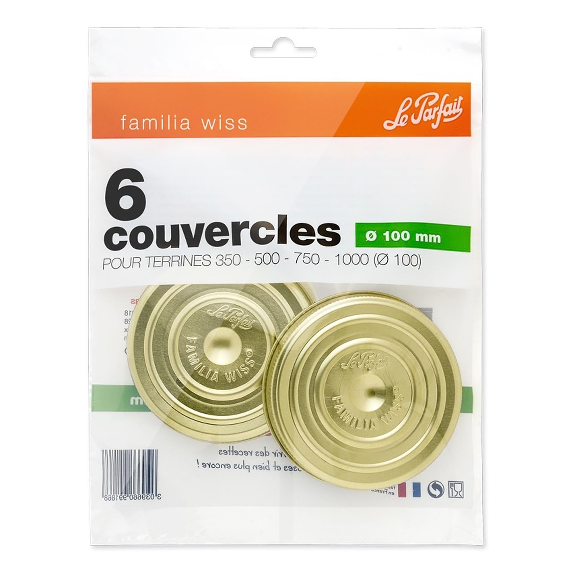 Le Parfait 1360 FW Cap Gold 100 cm Pack of 6