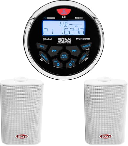Amazon.com: BOSS Audio Systems MGR350B Marine Gauge Stereo System