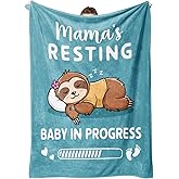 Valentines New Mom Gifts for Pregnant Women, Pregnancy Gifts for Expecting Mom, Funny Maternity Blanket Gift for Mama to be, First Time Moms, Mothers Day Birthday Gift for Pregnant Women, 60'' X 50''
