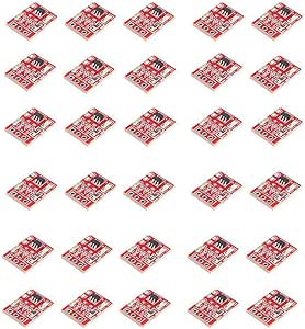 Ximimark 30Pcs TTP223 Capacitive Touch Switch Module Touching Button Self-Locking/No-Locking Single Channel Reconstruction for Arduino