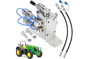 VORGENS Tractor Remote 6-Port Hydraulic Diverter Valve Kit, 2 Into 4 Ports Manual Hydraulic Splitter Valve with Bracket and Bolts - Tractor Attachments