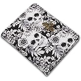 Altally Small Women Wallet RFID Blocking Bifold Pocket Wallet Slim Compact Ladies Purse Mini Wallets For Women (Skull)