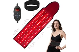 Waist Belt red Light Lamp for Body Belt Device with 105pcs LEDs, 3 in 1 Chip Portable Wearable Pad Deep Wrap with Timer Mode 