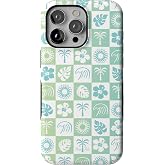 Casely iPhone 15 Pro Max Case | Pura Vida | Coastal Checkers | Bold Protective Design | Compatible with MagSafe
