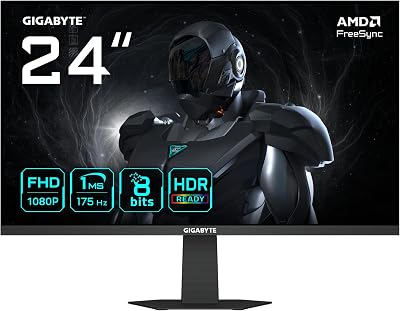 GS24F14A Moniteur Gaming 24” FHD - 1920 x 1080, 175Hz, 1ms, 400 CD/m², FreeSync, HDR Ready, HDMI 2.0, DisplayPort 1.4