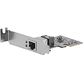 StarTech.com 1 Port PCIe Network Card - Low Profile - RJ45 Port - Realtek RTL8111H Chipset - Ethernet Network Card - NIC Serv