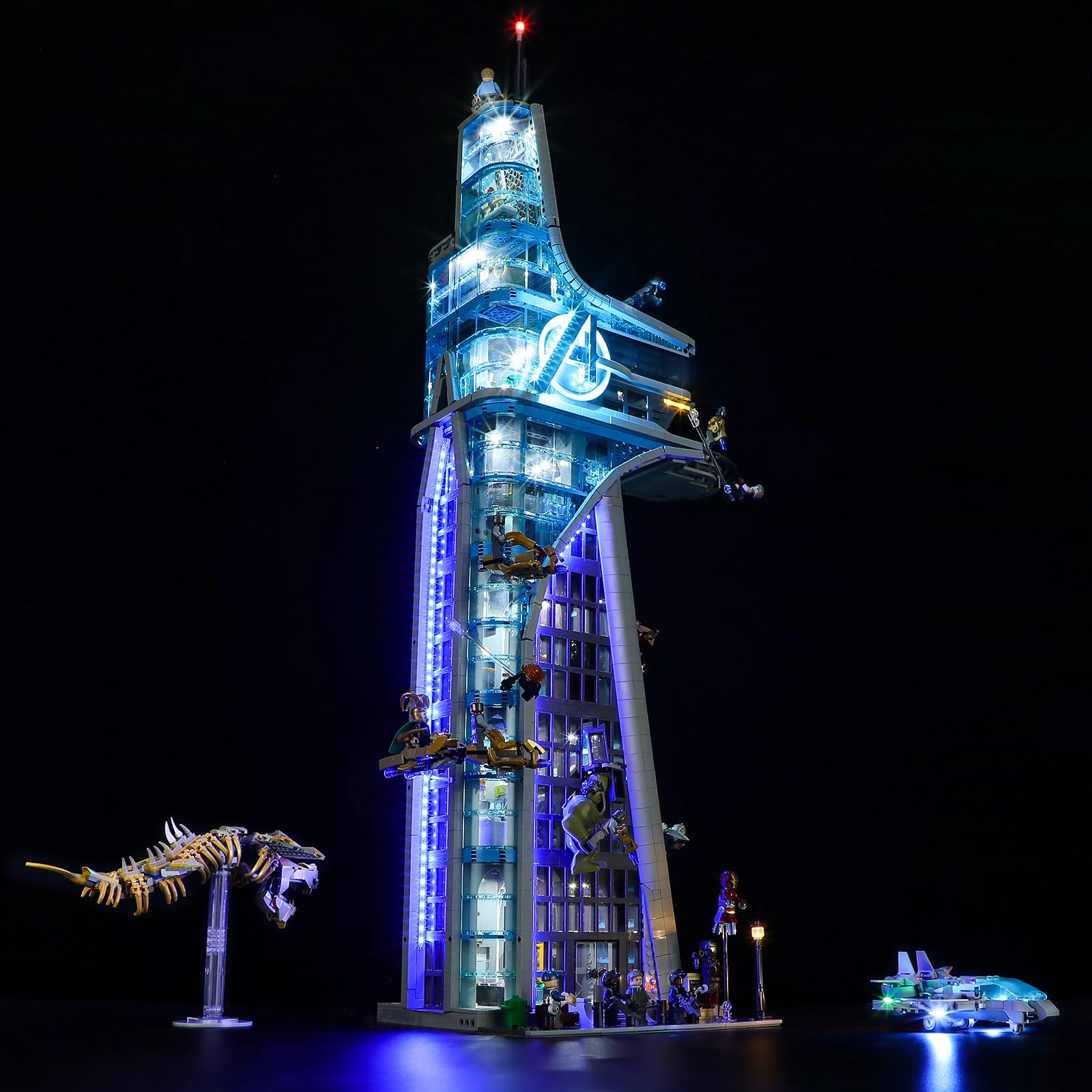 MENZAVA LED Light Set Compatible with LEGO 76269 Avengers Tower Building Blocks Model - Model Set NOT Included