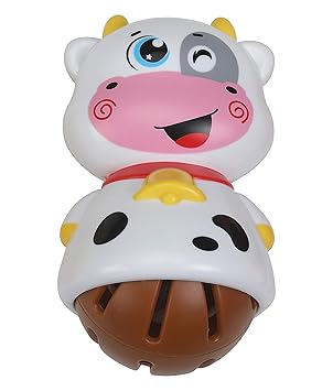 Luvlap - 18555 Cow Rattle for Baby, Multicolor
