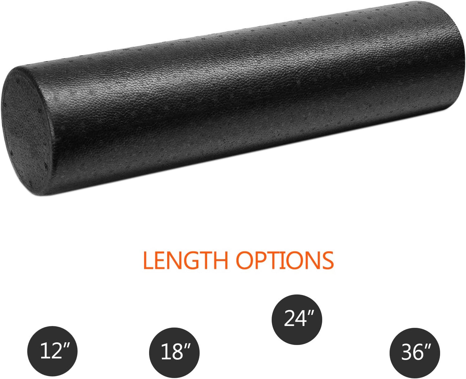 Outroad Foam Roller 24", Fit High Density Extra Firm for Physical Therapy and Balance Exercise Dense Massaging Bar for Reducing Pain, Soreness Or Tension