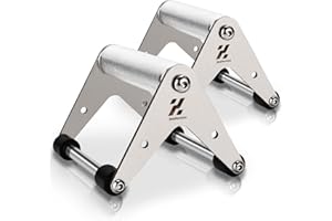 SEMPERVIREN Push Up Stand, Pushup Handles for Strength Training, Heavy-duty Stainless Steel Push Up Bars Gym Exercise Equipment, Hold Up to 500lbs, 1 Pair