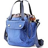 Bellroy Cinch Bucket Bag (compact 9 liter lightweight crossbody bag with external organization, internal zip pocket, adjustable shoulder strap, and adapts to be carried three ways) - DenimBlue