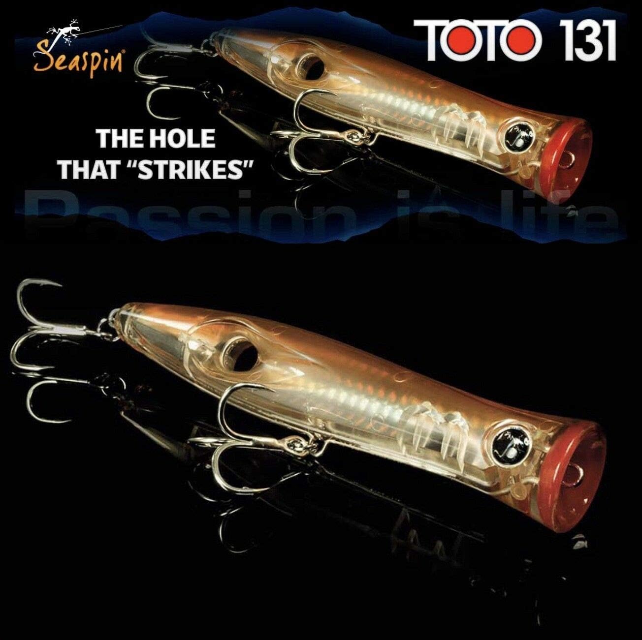 SeaspinFishing Lure Toto 131-13.3cm - 36g - Pencil Popper - Some Colors…