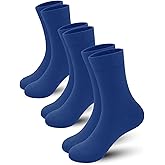 PERSOON Viscose Bamboo Kids Crew Socks – Soft Vibrant Casual Length Fashion Socks for Boys and Girls 3 Pairs