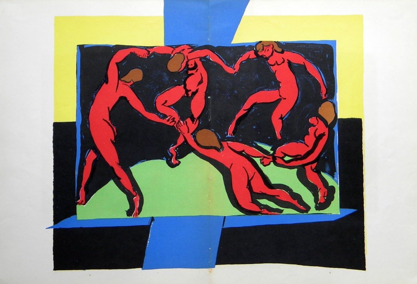 Картина танцующие красные люди матисс