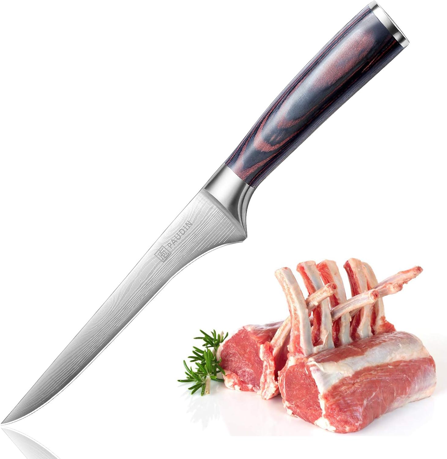 PAUDIN 15cm Filetiermesser Küchenmesser aus hochwertigem Edelstahl, Professional Kochmesser mit Scharfer Klinge