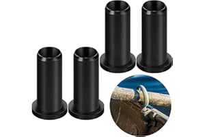Watayo 4 PCS Oar Lock Socket Insert -1/2" Oarlock Bushing -Nylon Oar Sleeve for Oar Protector Boat Hardware Socket Boat Tool Holder