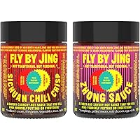 FLYBYJING Essential Duo - Premium Authentic Sichuan Chili Crisp and Zhong Sauce - Spicy, Umami Rich, Gluten-Free, Non-GMO - E
