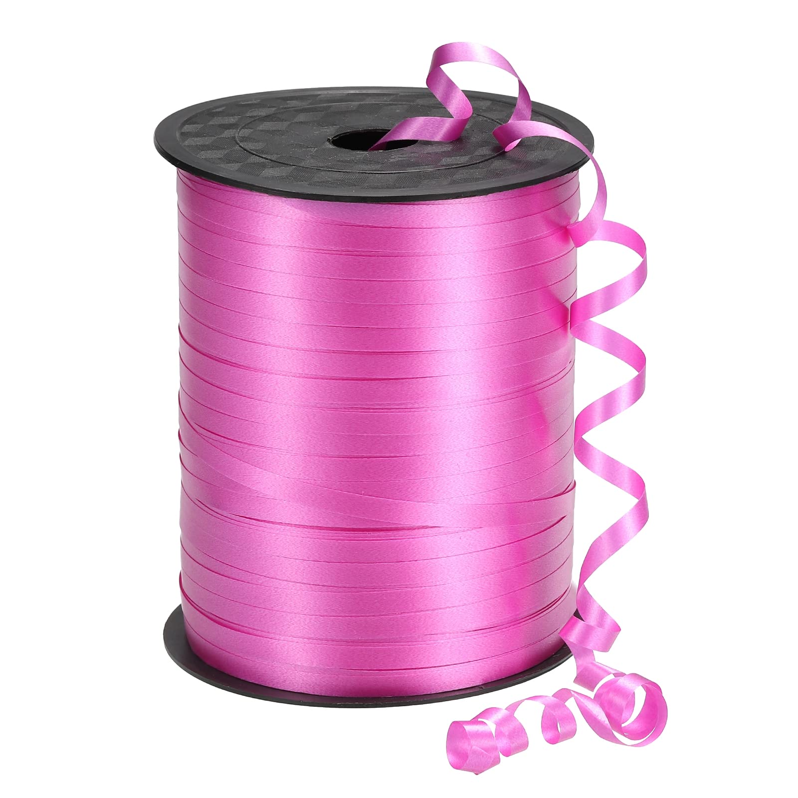 PATIKIL 500 Yard 5mm Curling Ribbon Crimped Balloon String Metallic for Party Decoration Gift Wrapping Art Crafts Rose Red