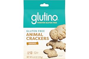 Glutino Gluten Free Animal Crackers, Crunchy and Sweet, Original Flavor, 6 oz