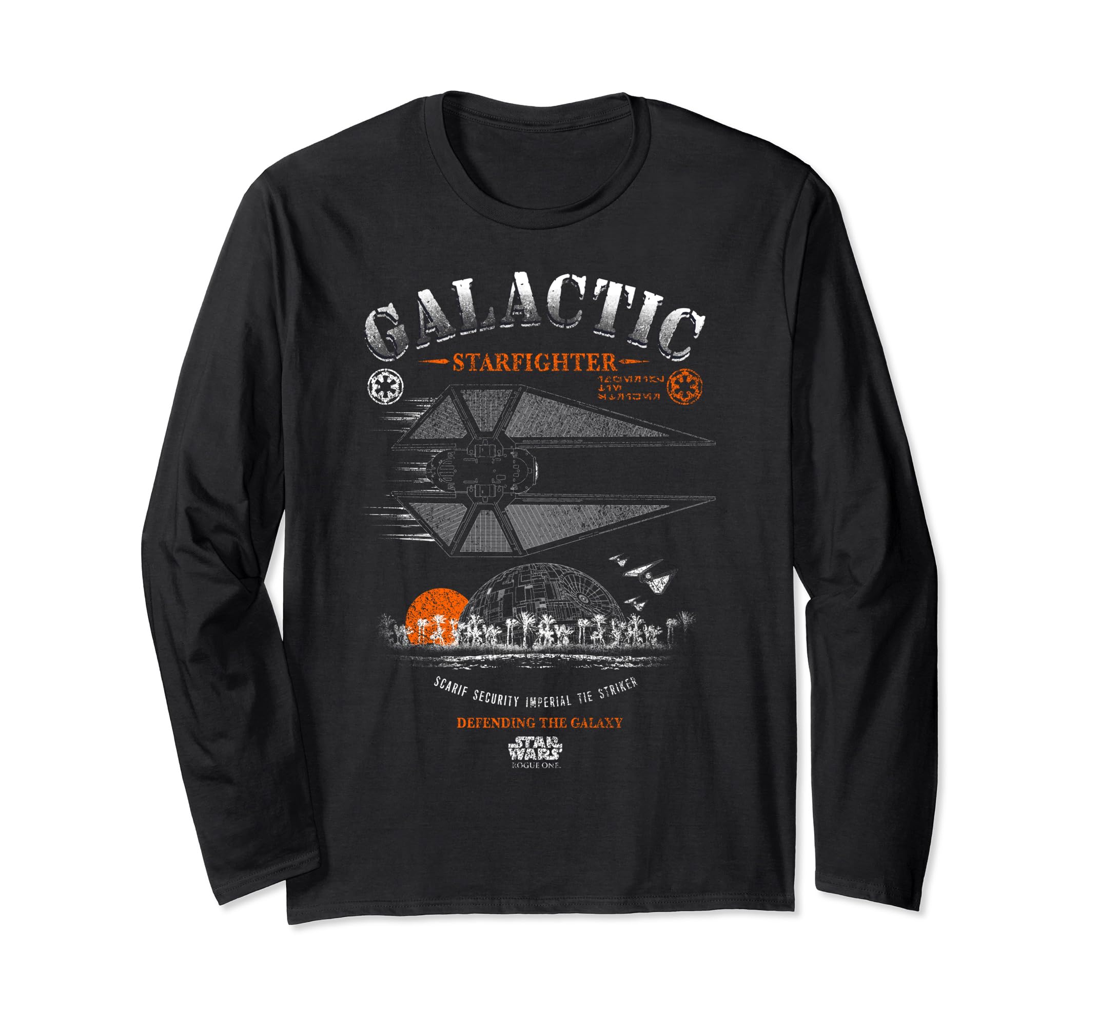 Star Wars Rogue One Galactic Starfighter Death Star Long Sleeve T-Shirt