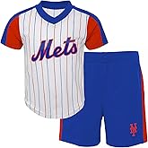 Outerstuff MLB Kids 4-7 The Line Up Official 2 Piece Short Sleeve T-Shirt & Shorts Set
