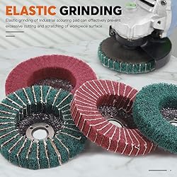 Rustark 8 Pcs 4"Nylon Fiber Flap Disc Polishing