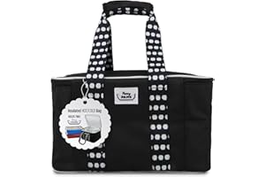 Fancy Panz Insulated Carrier, Casserole Carrier Bag for Hot or Cold Food, Casserole Tray Insulated Bag, Holds 2, Black