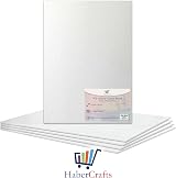 Habercrafts 9x12 Inch Canvas Panels 5 Pack 100% Cotton Primed Ready to Use view 7