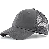 Zylioo XL XXL Oversize Baseball Cap, 100% Cotton Adjustable Dad Hat for Big Heads 23.5"-25.5", Soft Crown Large Size Cap