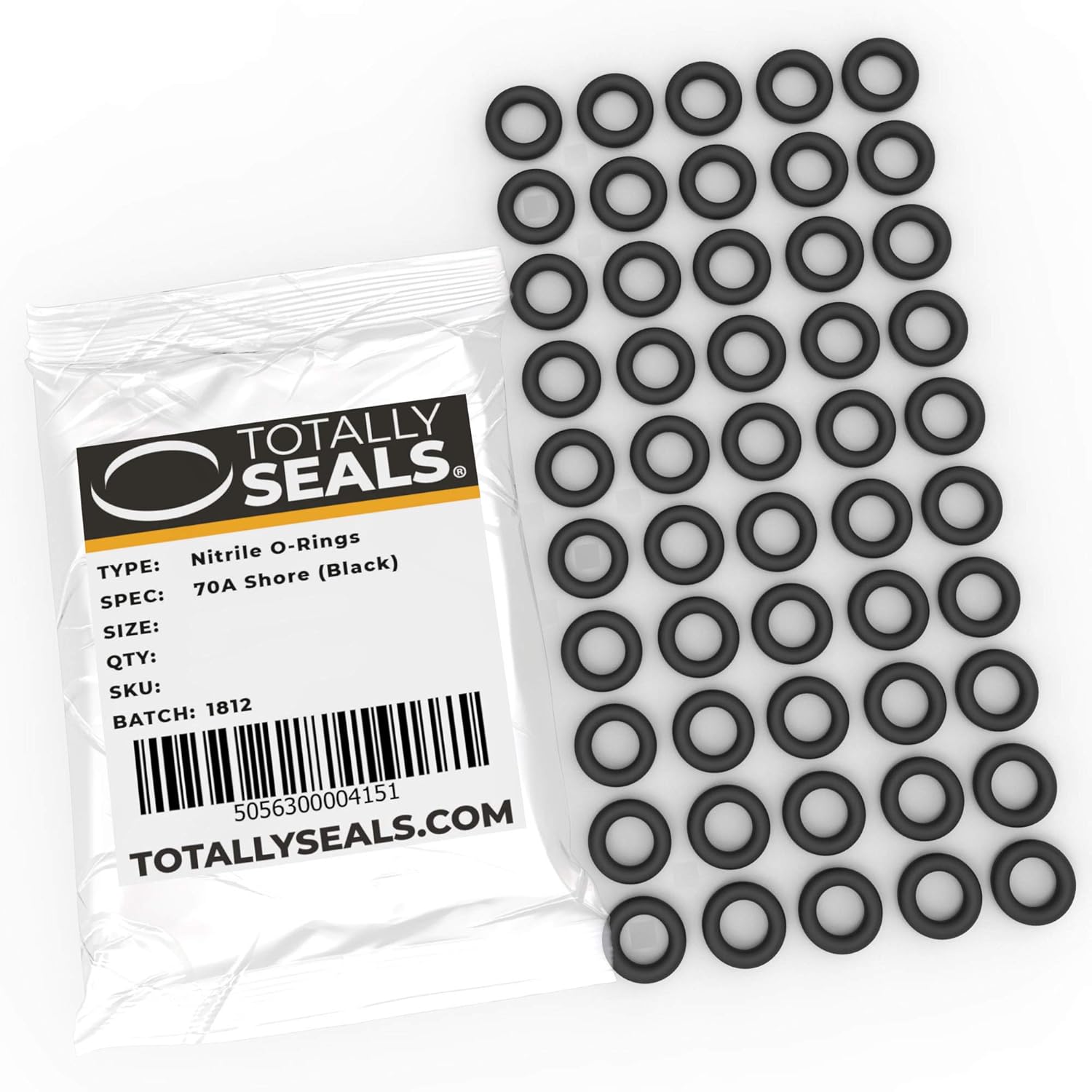 10 O-Rings In Gomma Nitrile 40x35x2.5 Mm - Guarnizioni Per Idraulica E Rubinetti