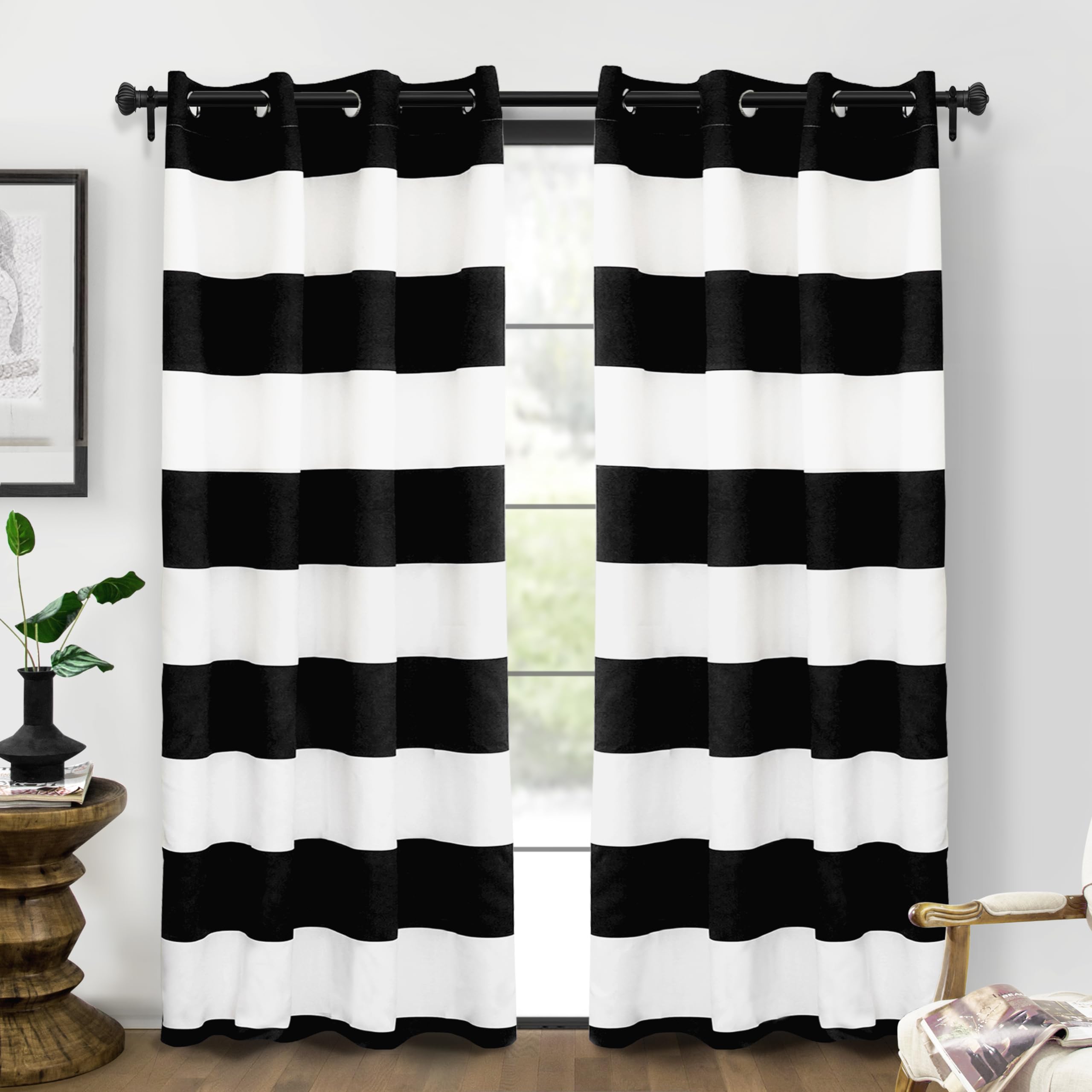 DriftAway Black Stripe Room Darkening Window
