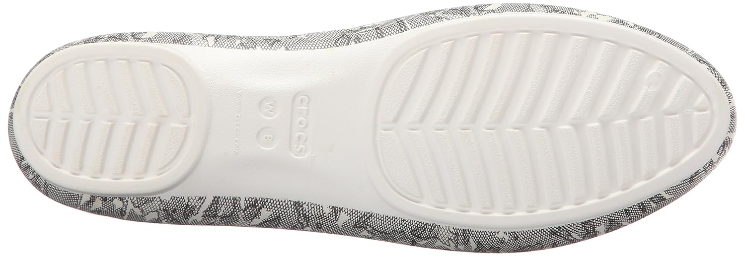 crocs lina shiny women flat in black