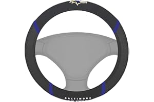 FANMATS 15621 Baltimore Ravens Embroidered Steering Wheel Cover