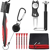 VINTEAM Golf Club Brush Cleaning Kit, Golf Towel, Golf Club Accessories