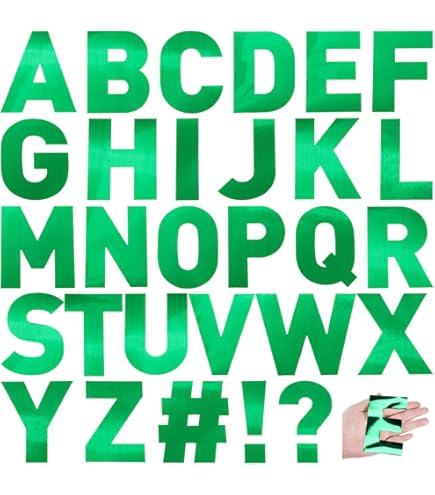 27 Hojas, 310 Piezas De Calcomanías De Letras Grandes Del Alfabeto De 4 Pulgadas Letras Autoadhesivas Y Numeros Para Tablones De Anuncios