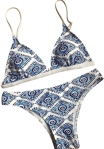 blue floral bathing suit