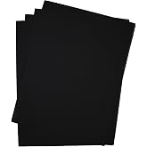 KCS 4/6 pc of 12" x 18" 18CT Counted Cotton Aida Cloth Cross Stitch Fabric (4 pc, Black)