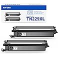 [2 Black] TN229XL Toner Black Compatible Replacement for TN229XL TN229BK TN229 XL TN-229BK Work with MFC-L3780CDW HL-L3280CDW