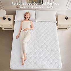 Bwarm Premium Quilted Heated Mattress Pad Twin