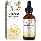 NIFEISHI Cyperus Rotundus Oil, 100% Natural, Cyprus Rotundus Oil for Hair Removal, Moisturizes &amp; Soothes The Skin, Reducing Body Hair Growth, Shrink Pores, Suitable for All Skin Types 2.02 FLOz