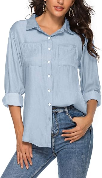jeans tops for ladies amazon