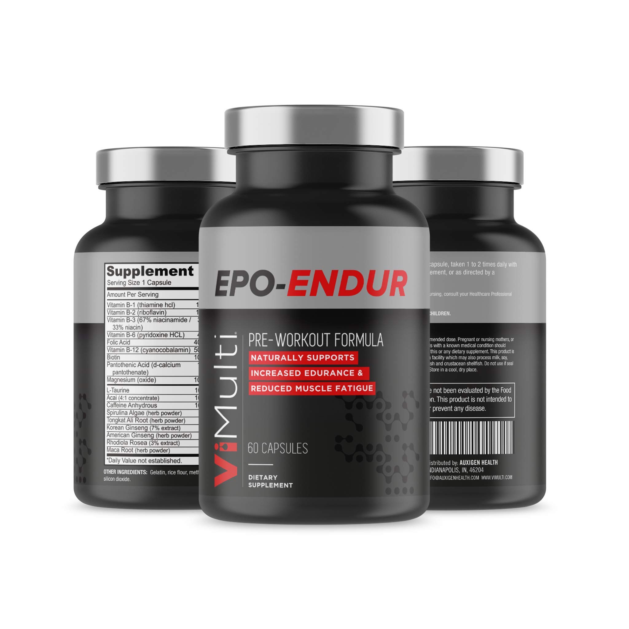 ViMulti EPOEndur Pre Workout Capsules for Runners and Cyclist