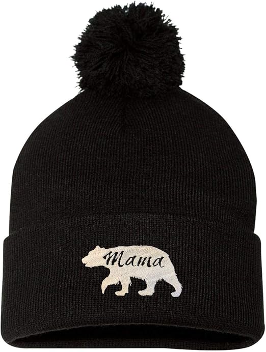 Slouch Beanie Mama Bear Beanie Hat 