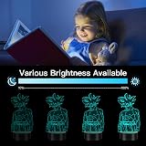 Eygerur Goku 3D LED Night Light with Remote Touch 7 Colors 16 Colors USB Bedside view 2