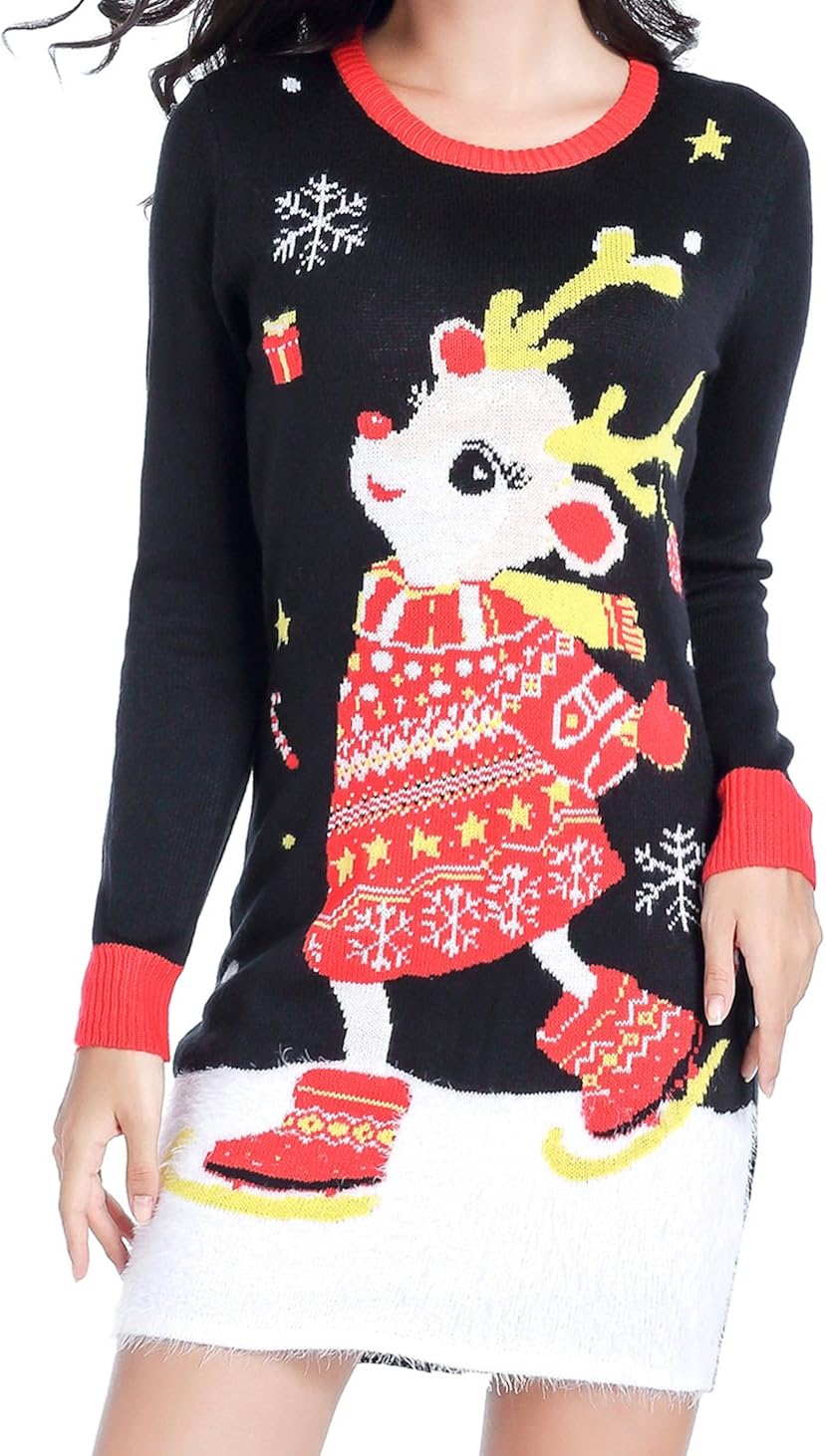 girls xmas jumper dress